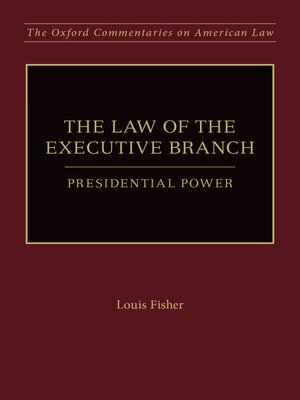 cover image of The Law of the Executive Branch